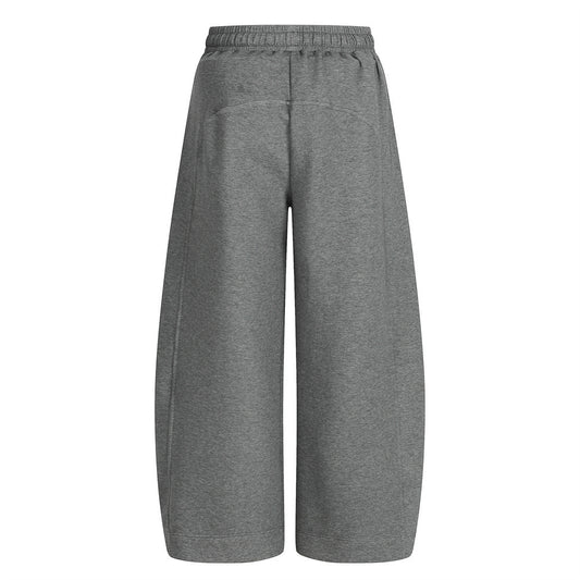 American Retro Men's Stitching Drawstring Solid Color Matchet Pants